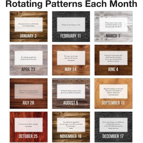 Global PrintedProducts Motivational &Inspirational Perpetual Daily Flip Calendar - Picture 3 of 6